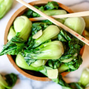 simple baby bok choy