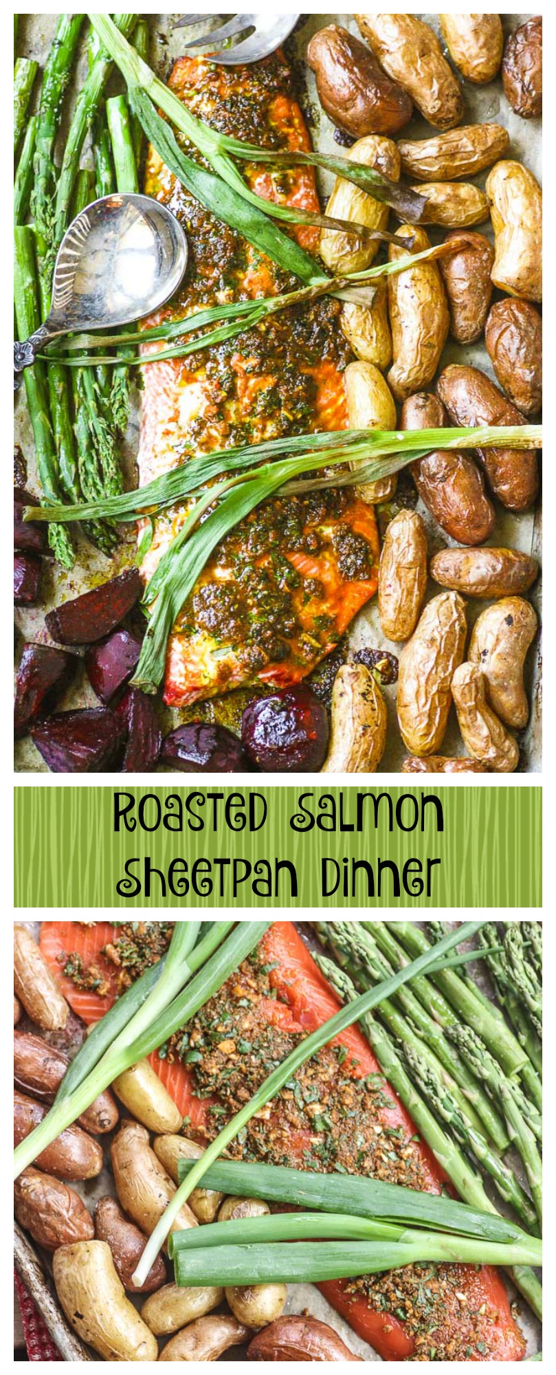 Roasted Salmon Sheet Pan Dinner Recipe