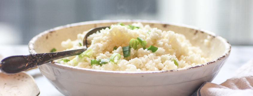 lemon and herb cauliflower rice