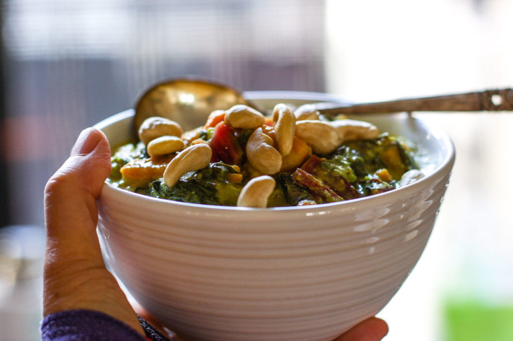 Delicious Sweet Potato Apple & Swiss Chard Stew Recipe