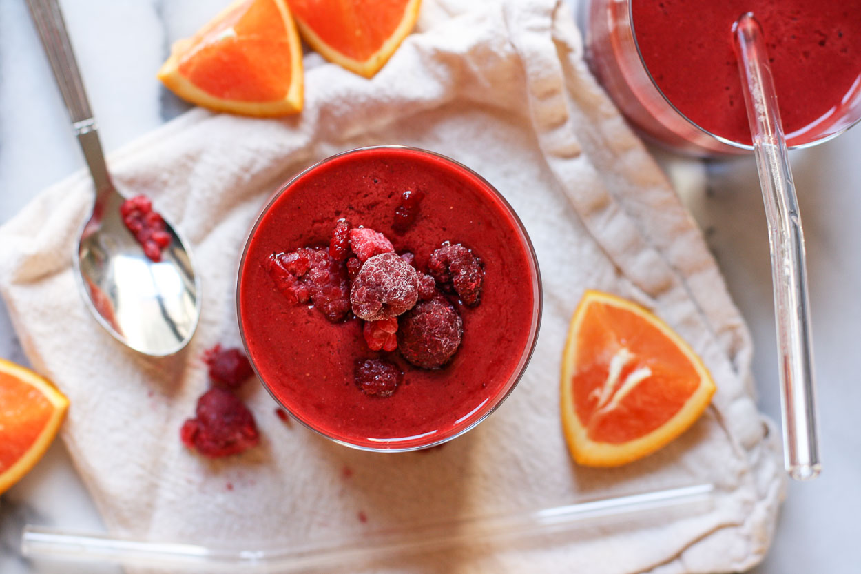 energy boosting red smoothie