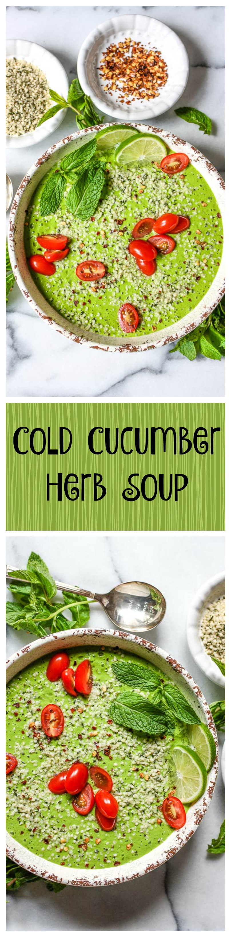 cold cucumber herb soup