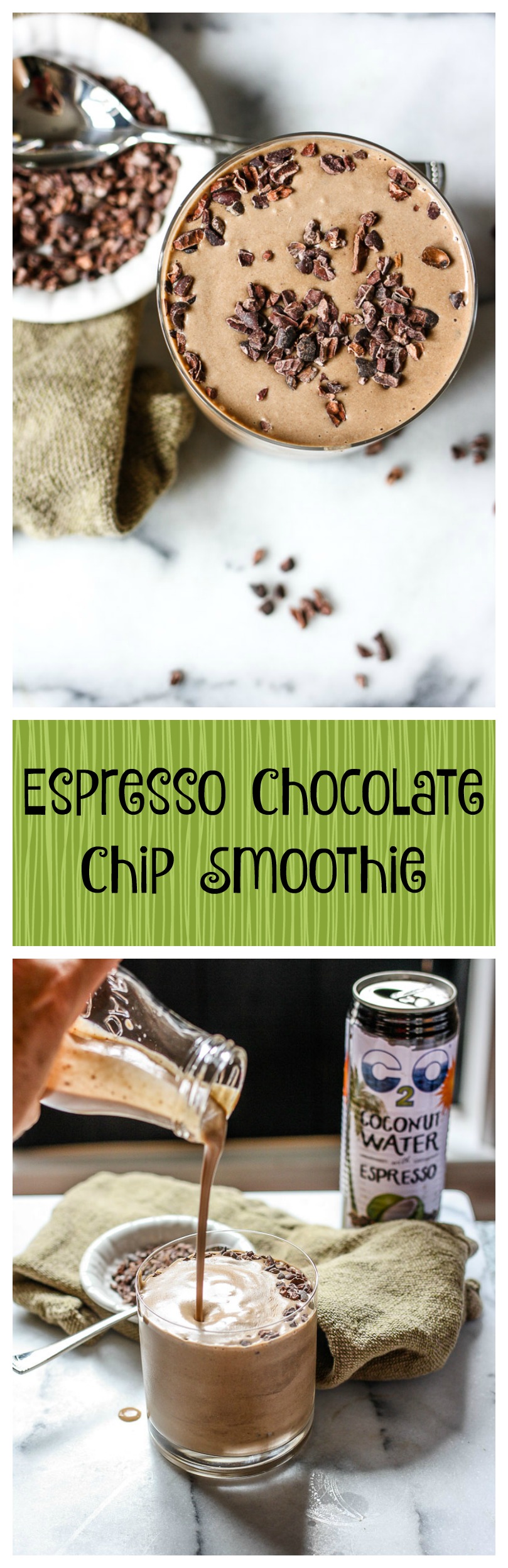 espresso chocolate chip smoothie