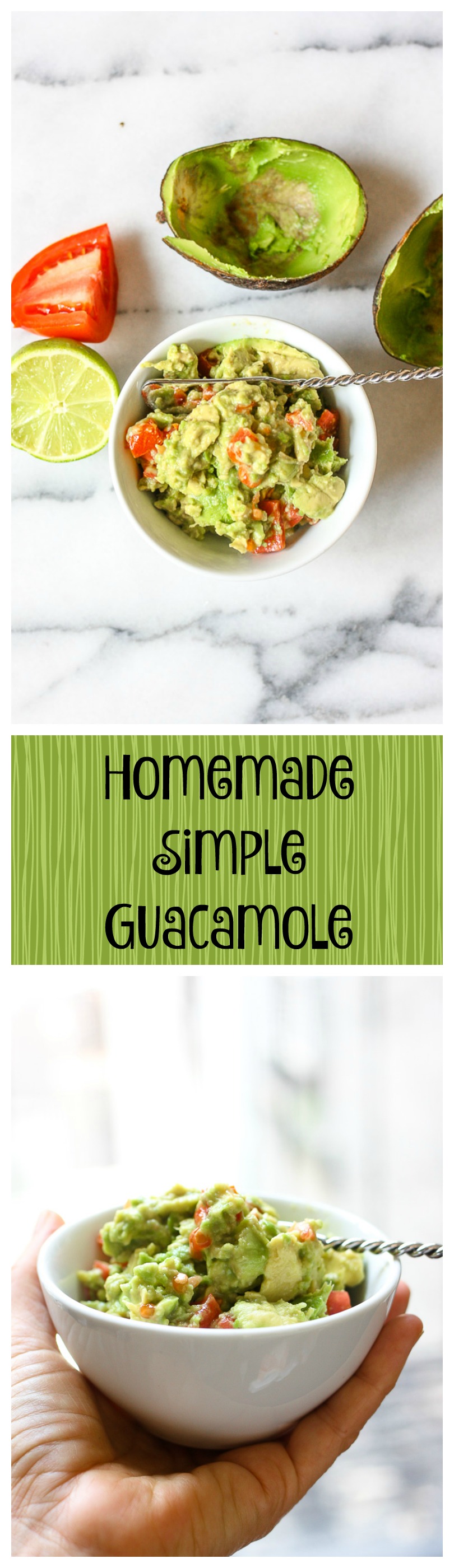 homemade simple guacamole