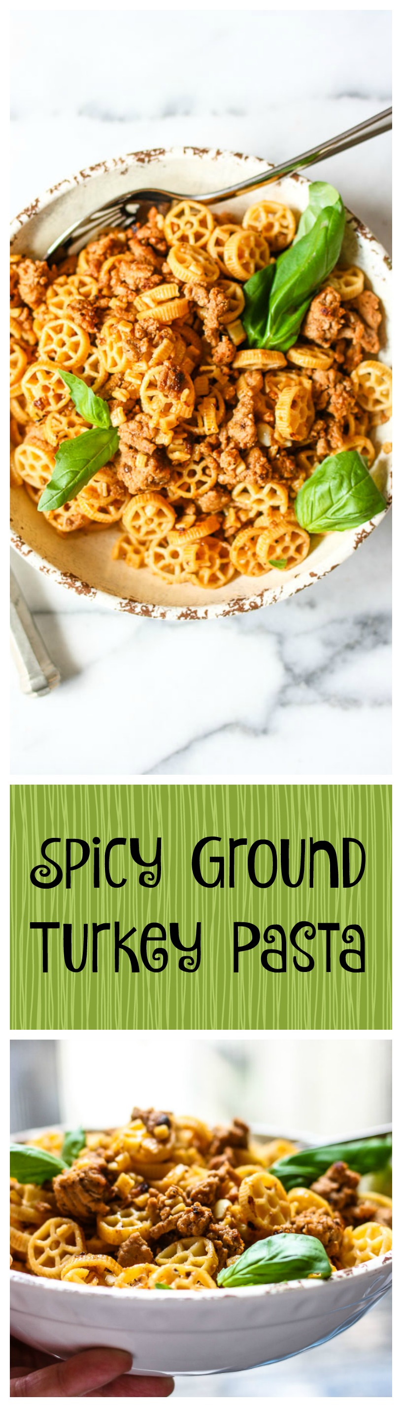 spicy ground turkey pasta