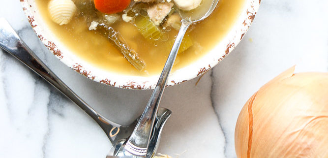 immune boosting onion chicken soup