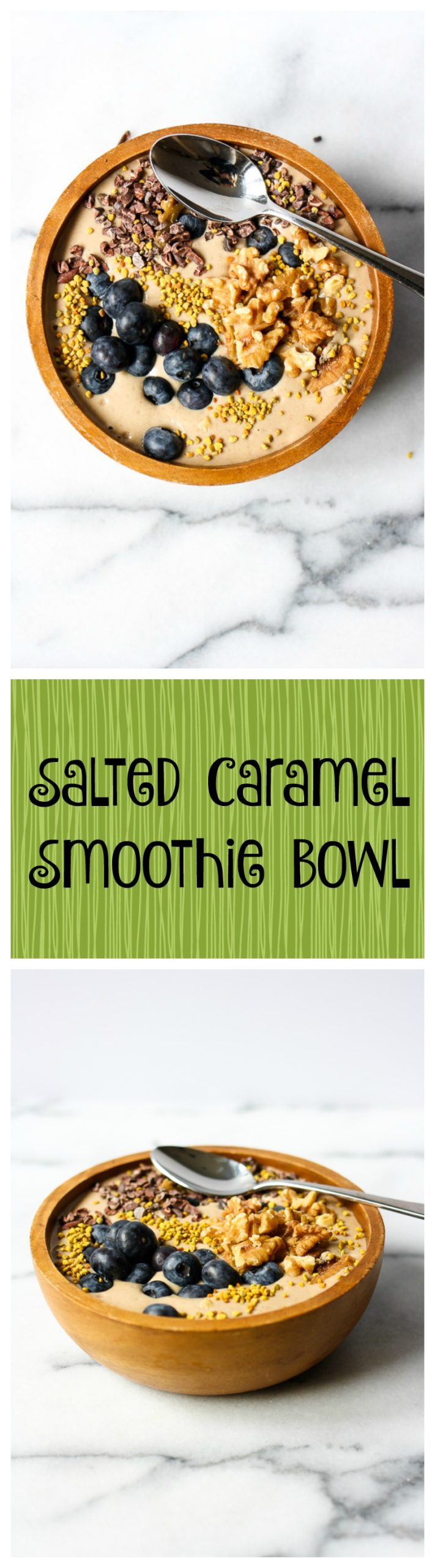 salted caramel smoothie bowl