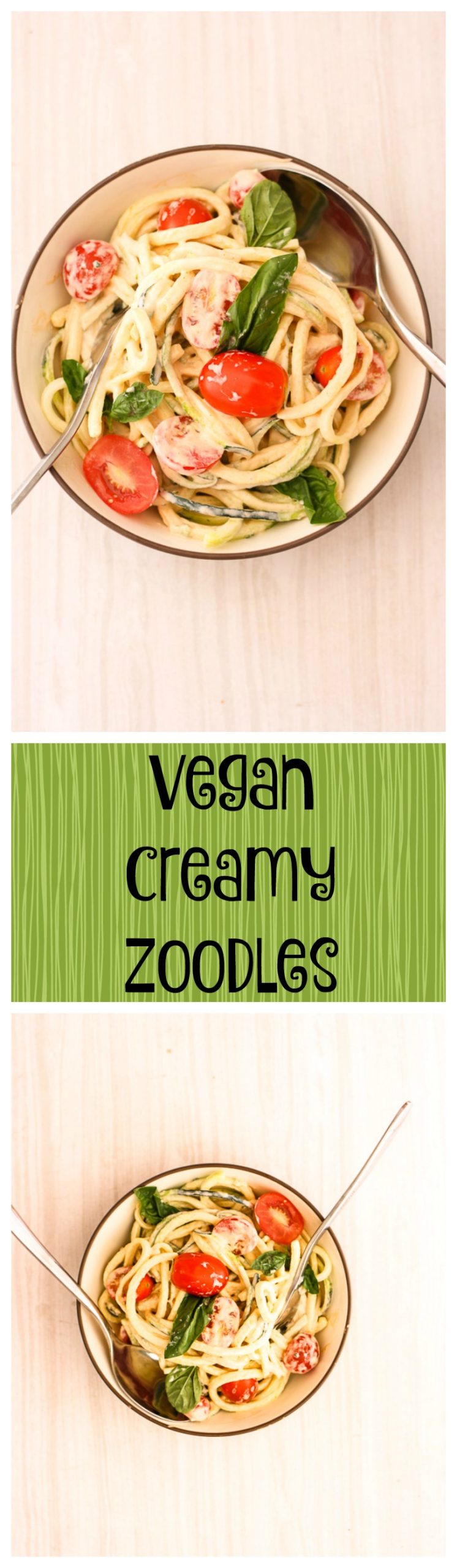 vegan creamy zoodles