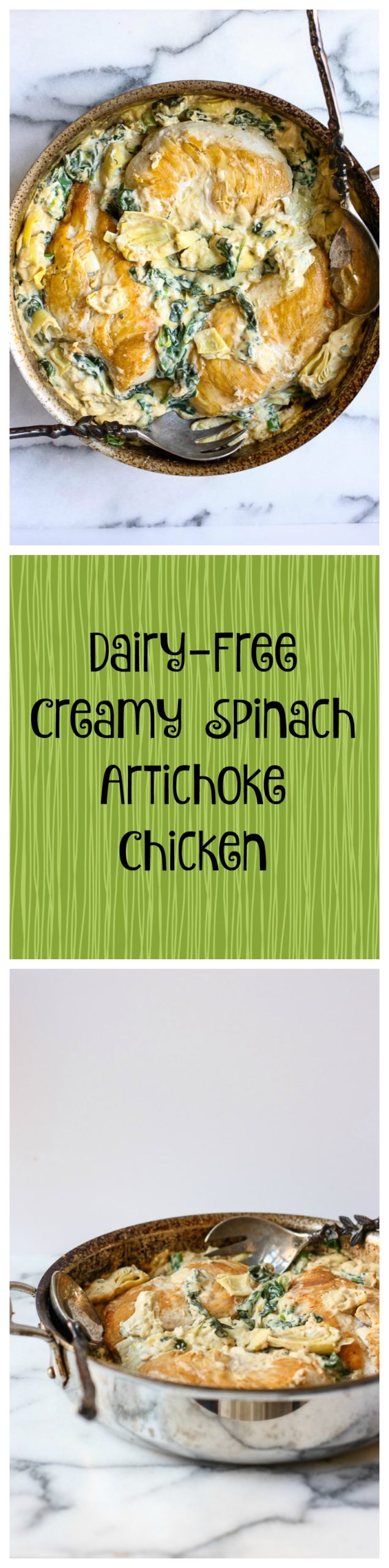 dairy free creamy spinach artichoke chicken