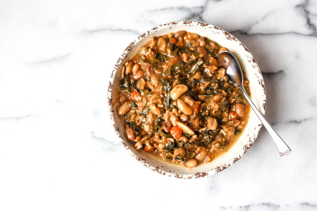 Herby Turkey Beans And Greens Soup